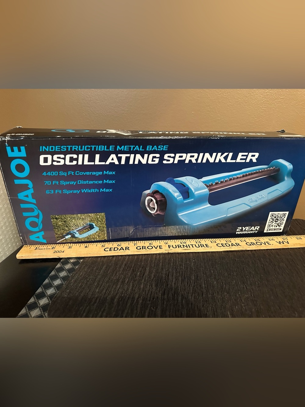AquaJoe Blue Oscillating Sprinkler - Home Garden Supplies